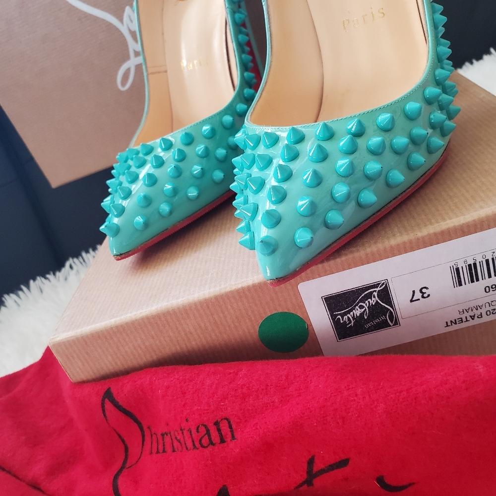 Christian Louboutin Pigalle Spikes 120 Patent - Picture 5 of 8